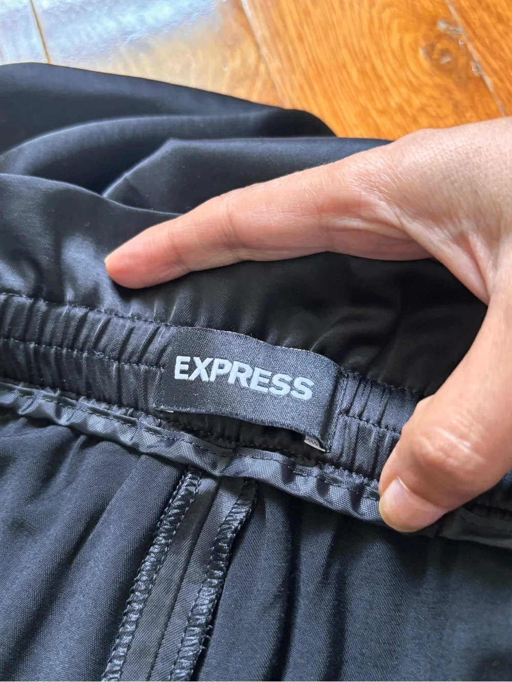 Express Black Ruffled Drawstring dressy women’s Pants
